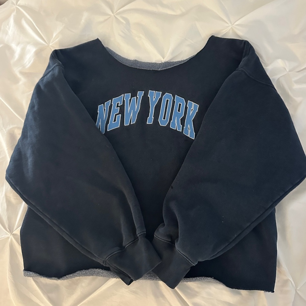 Brandy Melville Navy New York Crewneck